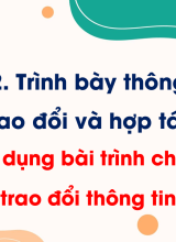 Chủ đề E2 - Bài 1. Sử dụng bài trình chiếu trong trao đổi thông tin